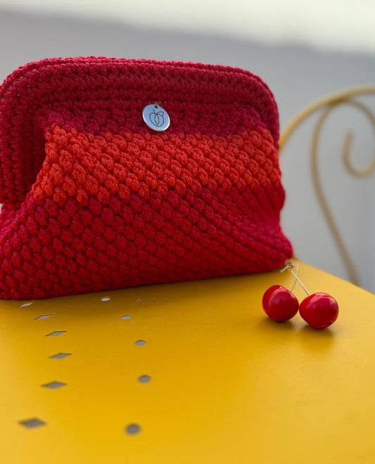 Aroditi Mini Bag – Red with Orange