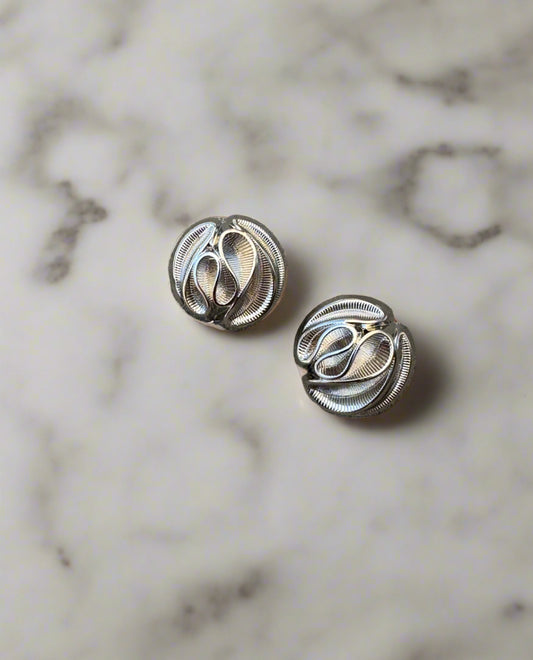 Handmade Earrings – "Silver Rose"
