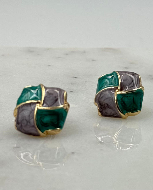 Handmade Earrings-Purple